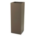 Safco Square Waste Receptacles, Brown, Steel 2984BR